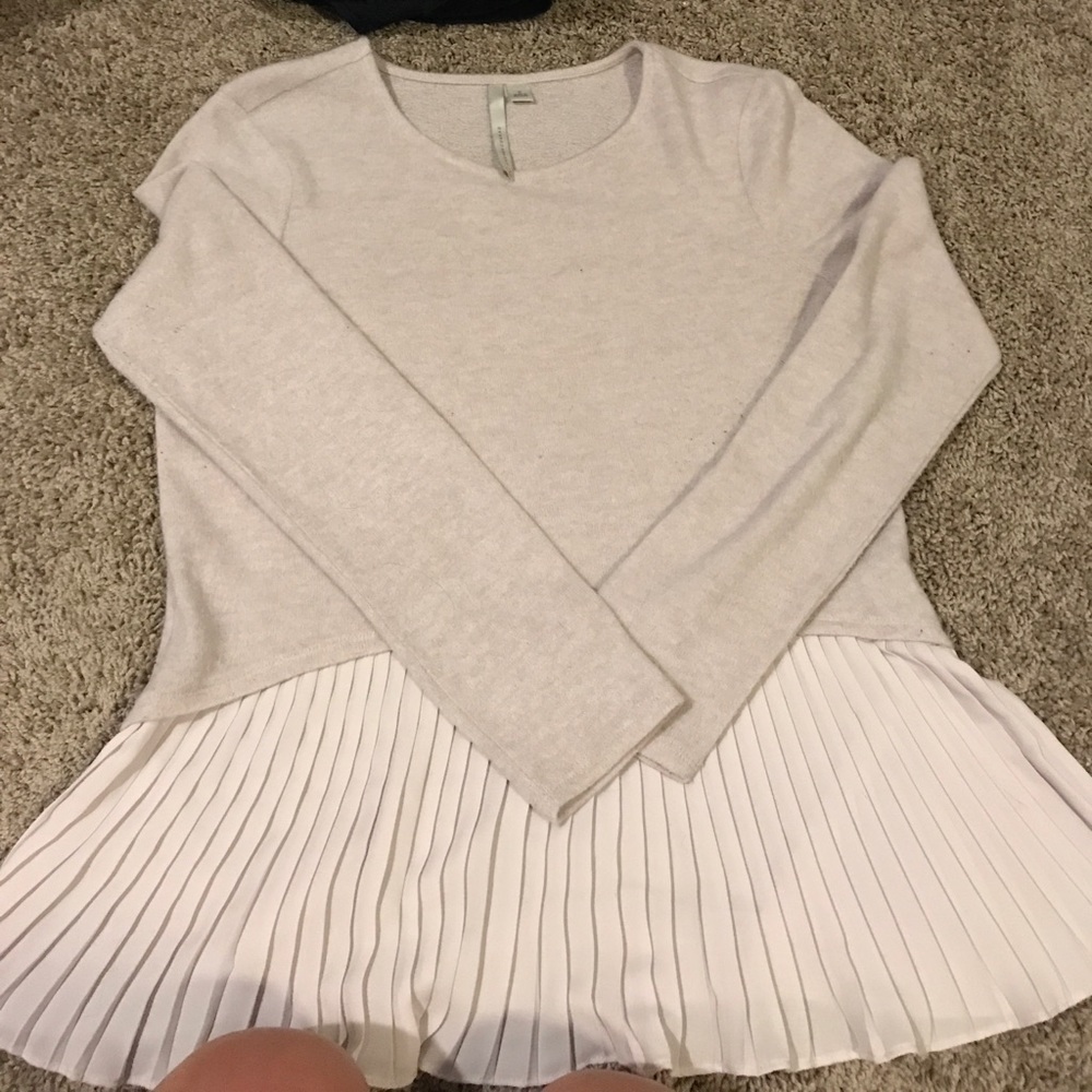 Lauren Conrad sweater with pleated bottom