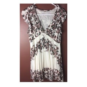 Free People Neutral floral light weight dress