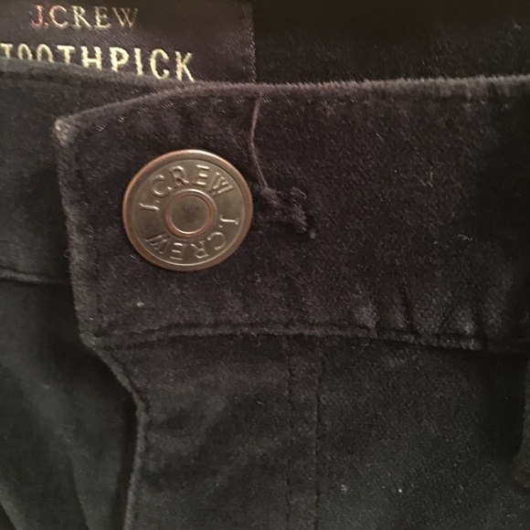 J. Crew Velour Toothpick Pants size 29 ANKLE - Picture 2 of 5