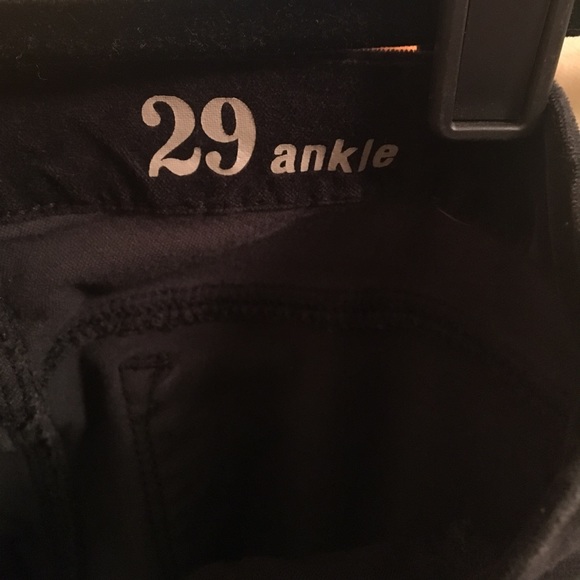 J. Crew Velour Toothpick Pants size 29 ANKLE - Picture 4 of 5