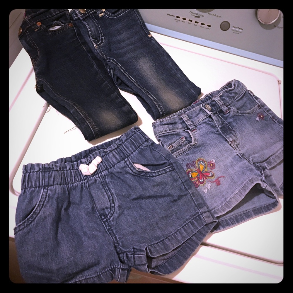 Jeans and shorts