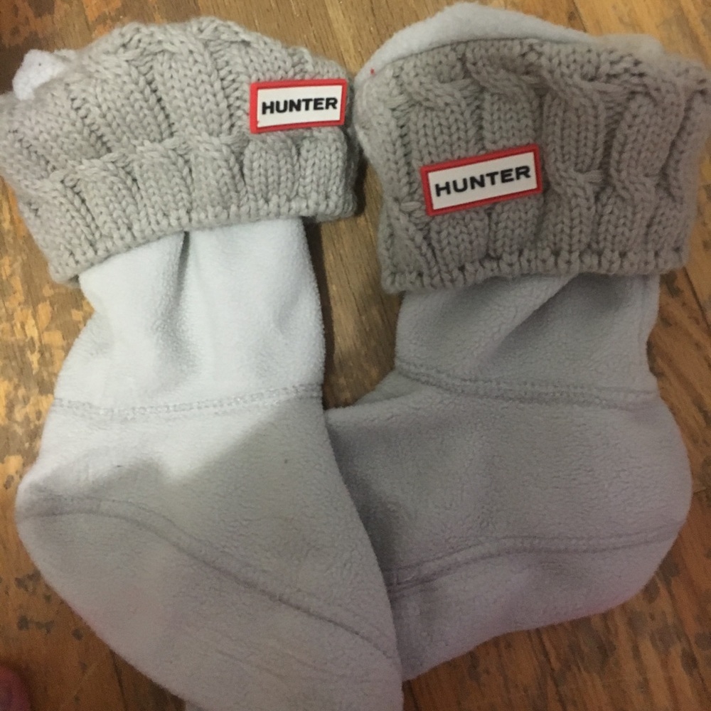 Short grey hunter boots socks