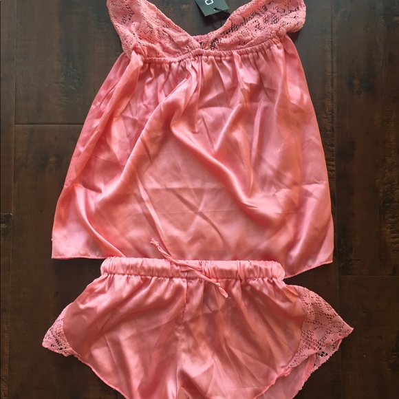 NWT🎀Lace Trim Babydoll Cami + Short Set - Picture 4 of 4