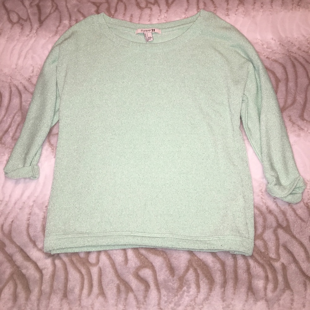 Forever 21 Sweater Turquoise