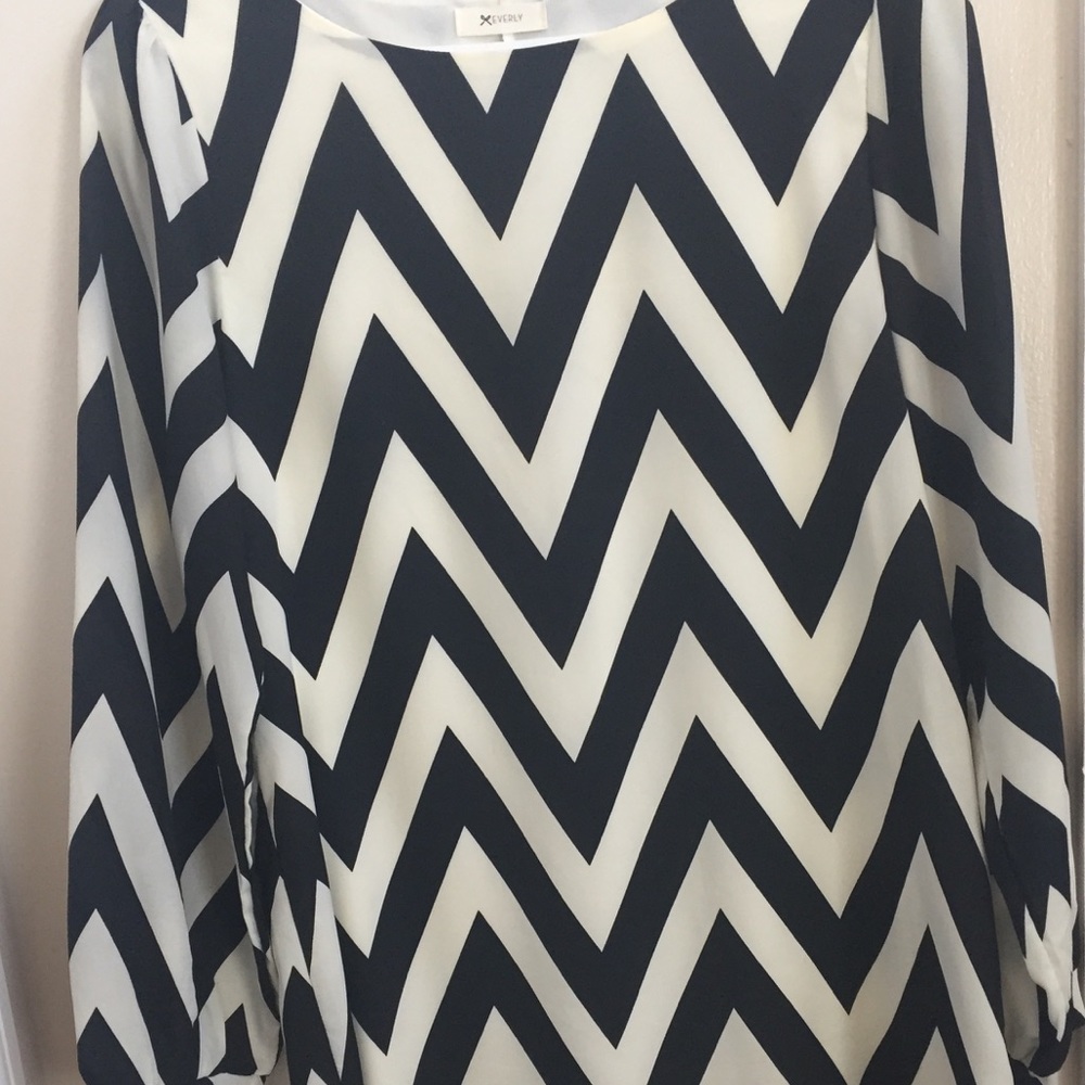 Adorable Everly chevron Dress
