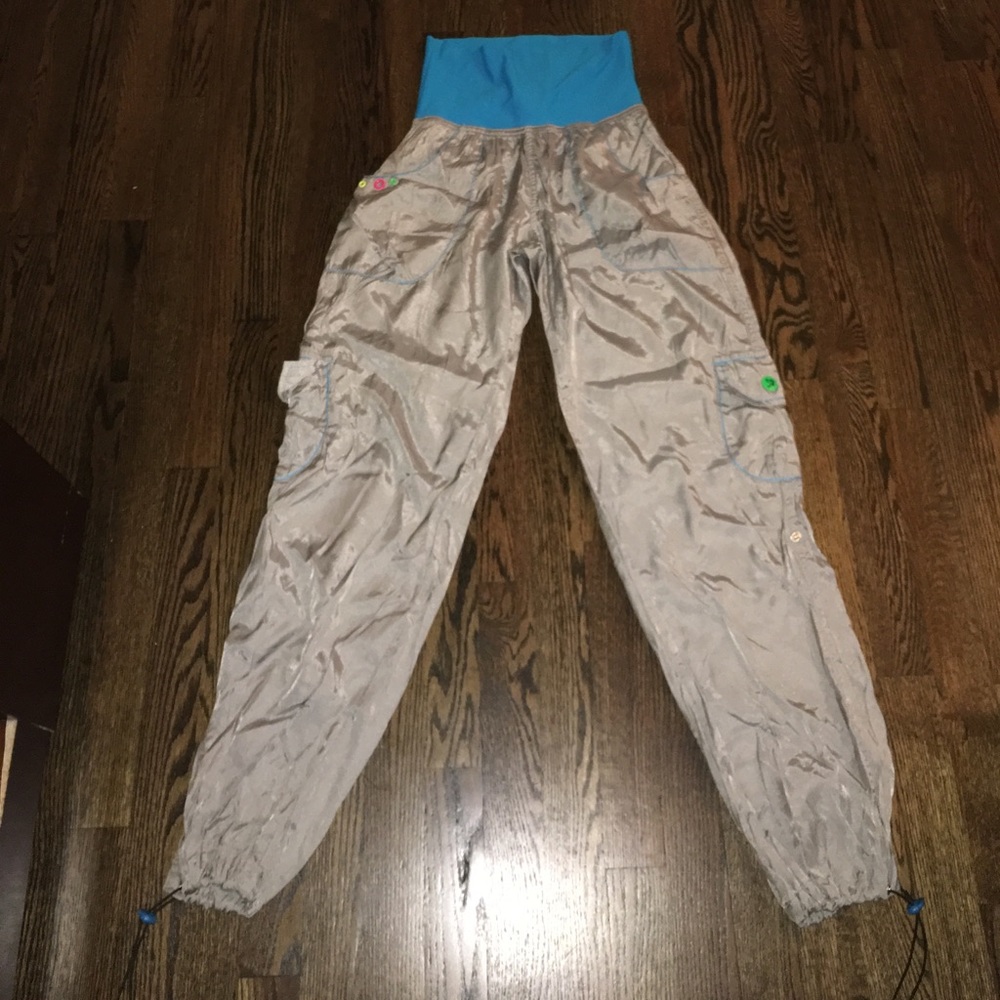 ZUMBA Silver and Teal Cargo Pants