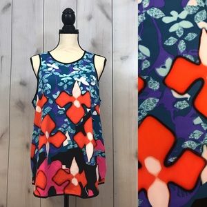 Peter Pilotto for Target Bright Iris Floral Tank L