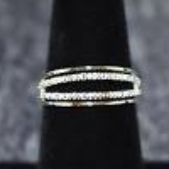 Sterling Silver CZ Layer Ring - Picture 2 of 2