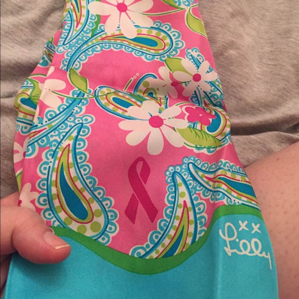 Lilly Pulitzer Breast Cancer edition scarf!