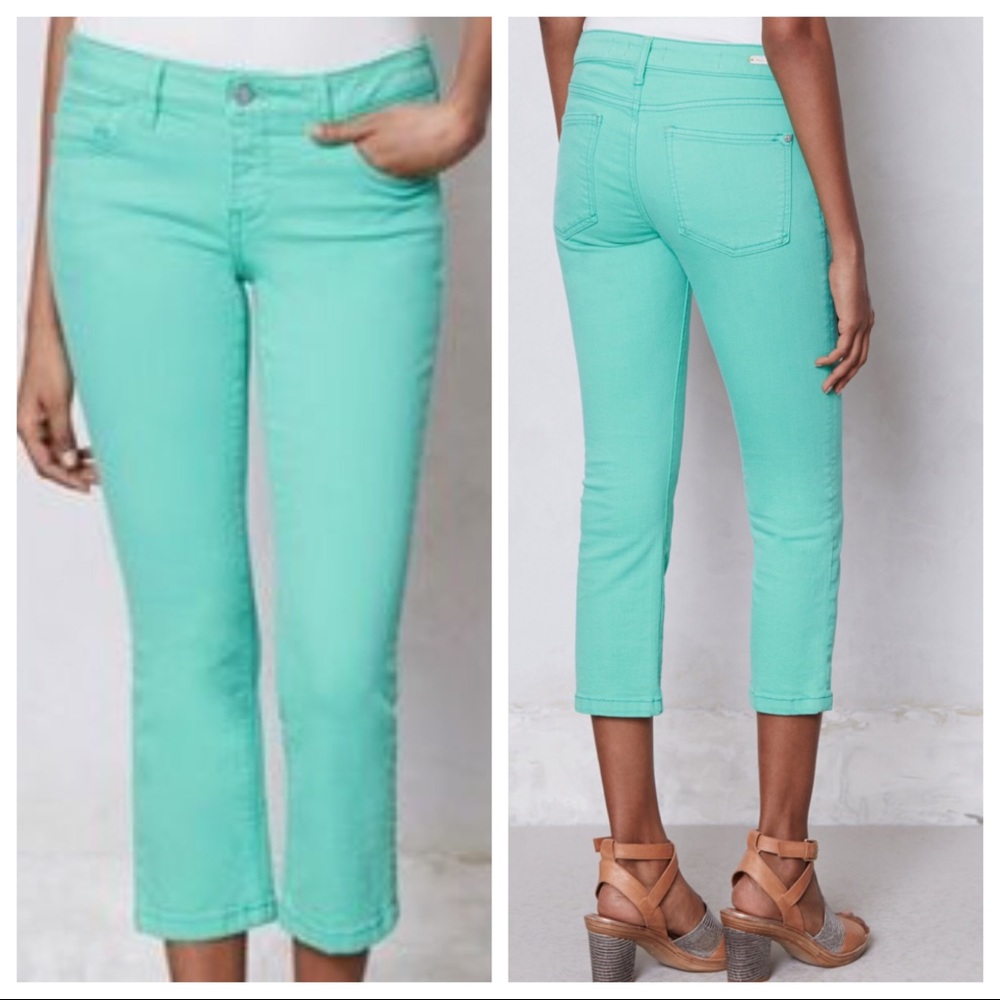 Pilcro Stet Cropped Jean in Green