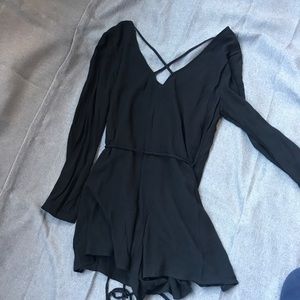 {Lush} Black Romper