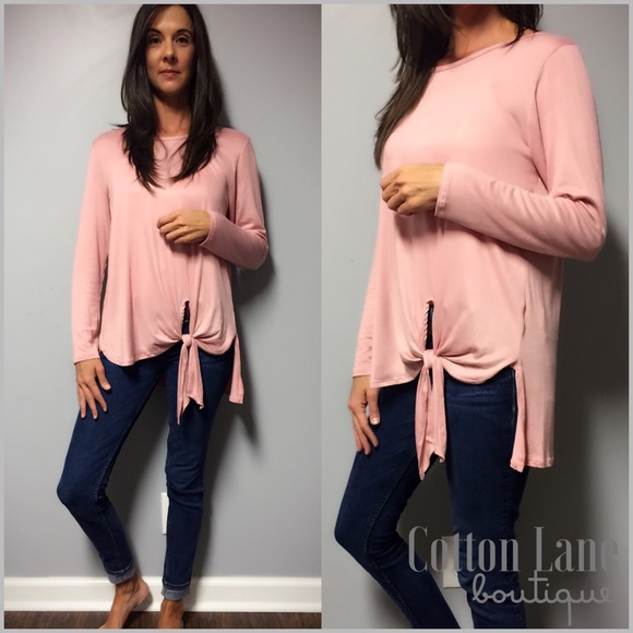 Pink Side Knot Detail Top - Picture 2 of 8