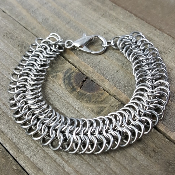 Lexiga Other - 🔴SOLD🔴 Mens Stainless Steel Chainmail Bracelet