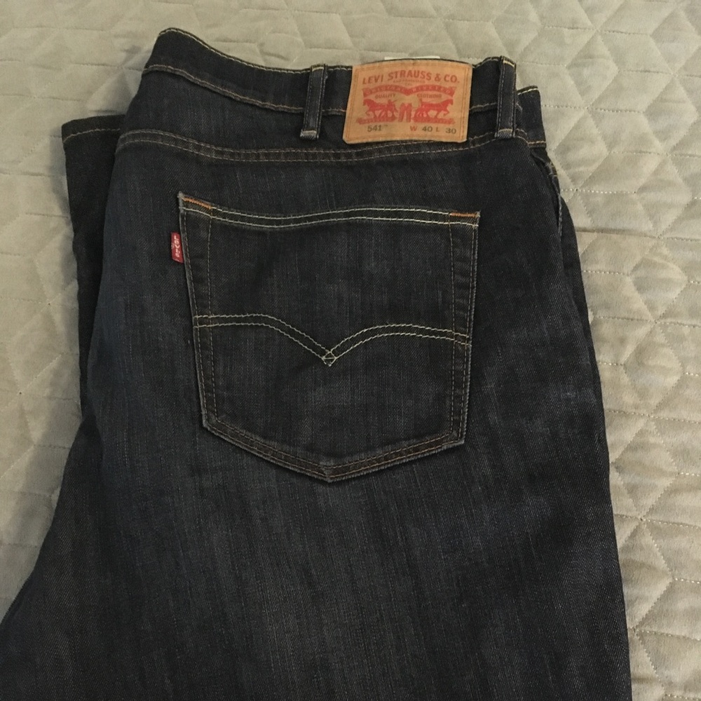 Men's 541 Levi's Jeans-40x3o-Dark wash
