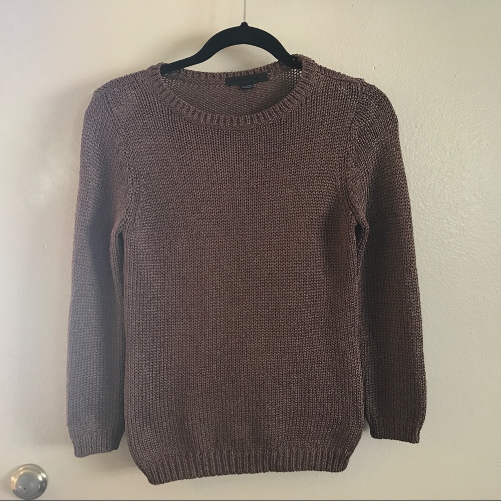 Alexander Wang metallic bronze sweater