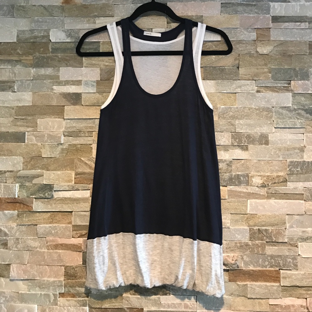 Vince color block tank