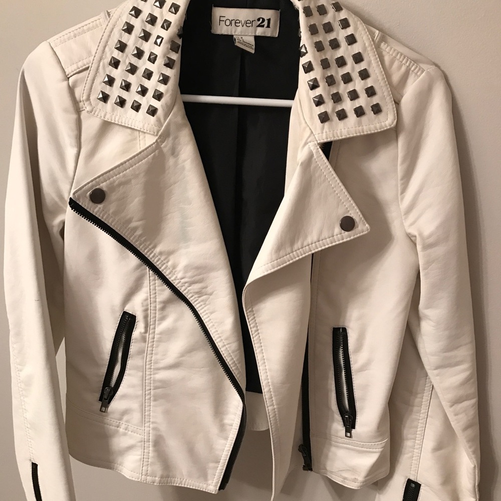 White pleather jacket - Forever 21