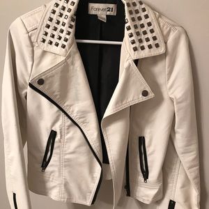 White pleather jacket - Forever 21