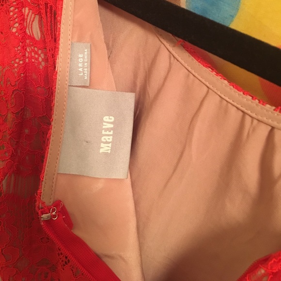 Anthropologie Lace Peplum Blouse Size Large - Picture 3 of 4