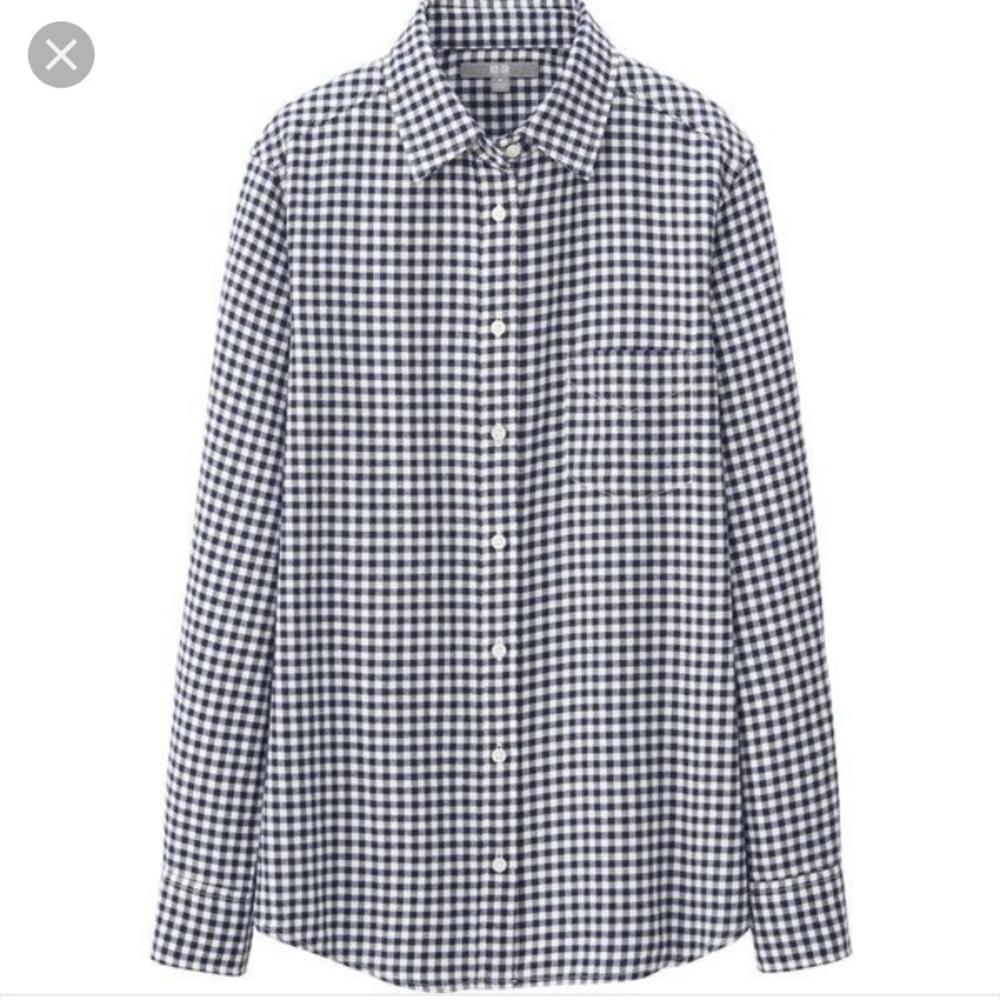 Package Uniqlo flannel button down shirt
