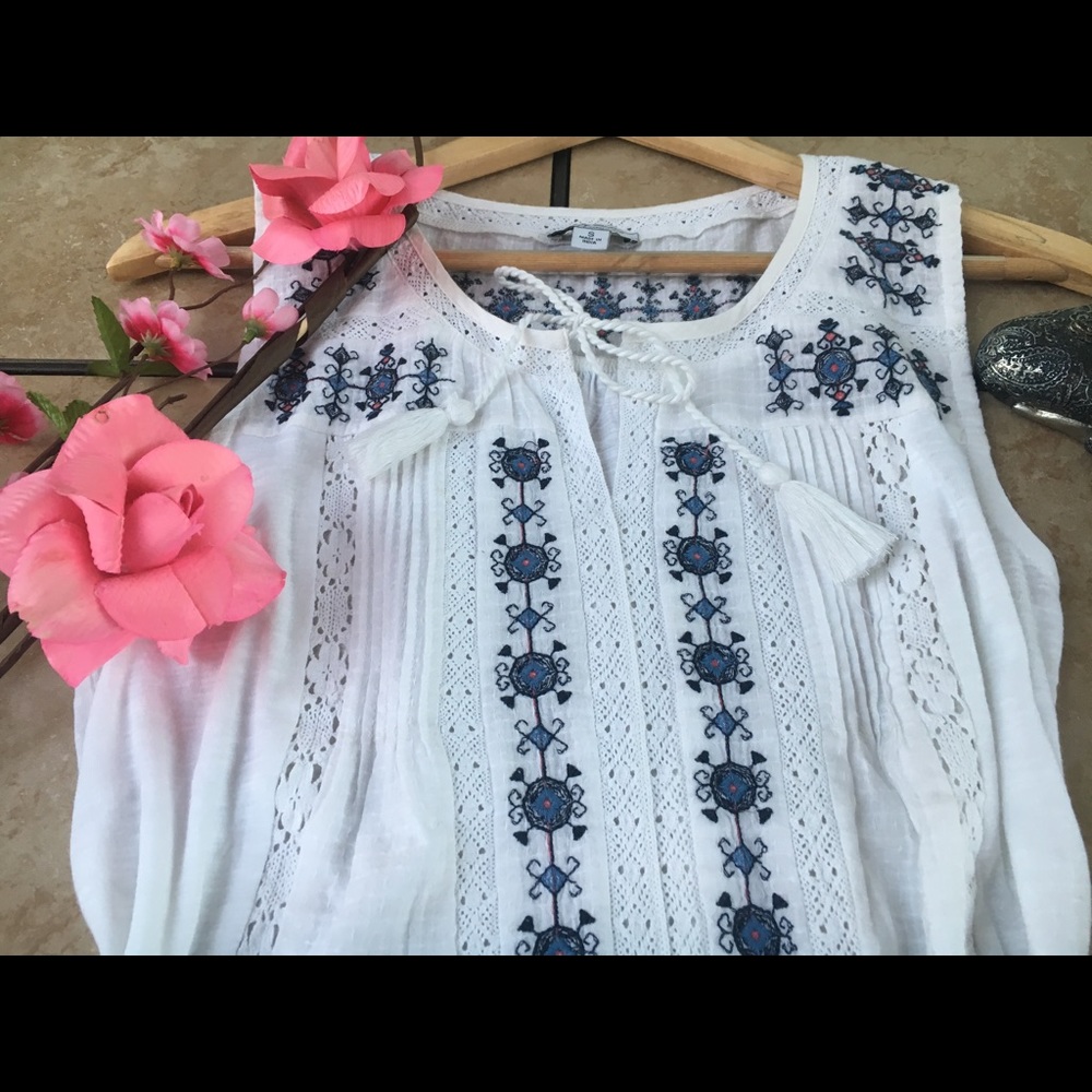 Lucky Brand Stitch Detail Tank