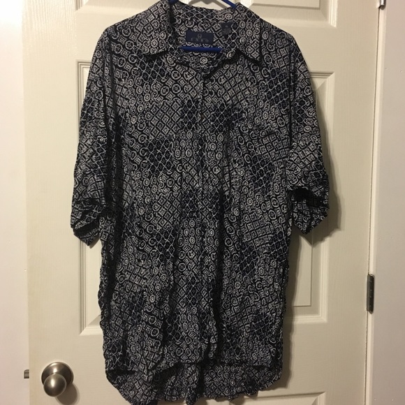 💕HP💕Enro short sleeve button-down - Picture 1 of 3