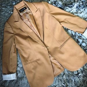 Camel Forever 21 Blazer