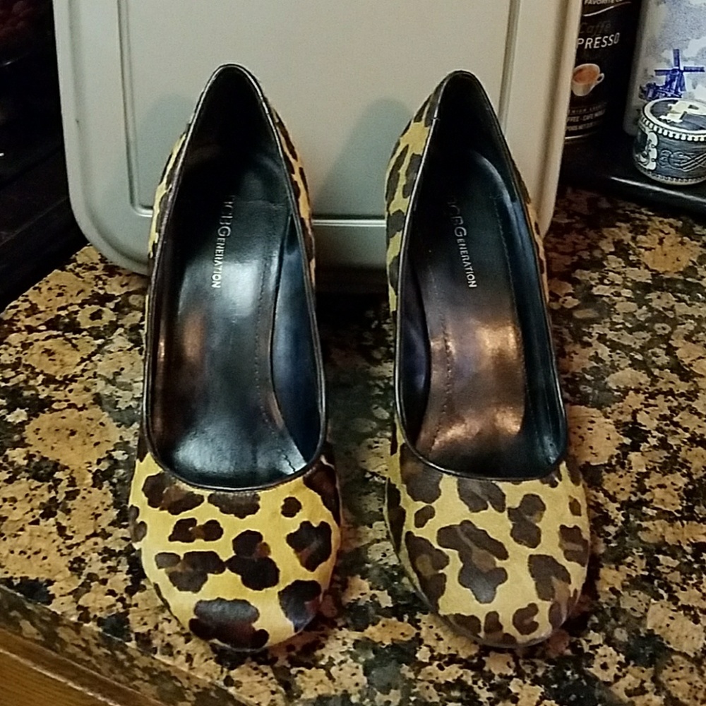 Leather wedges shoes