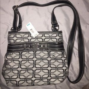 NWT Gray and Black Purse