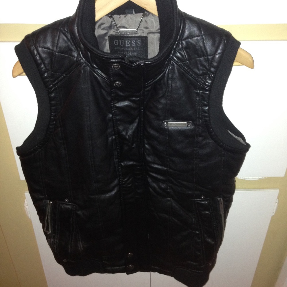 LEATHER VEST by GUESS