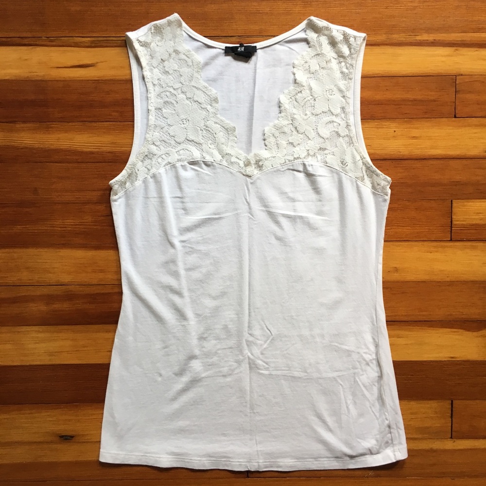 Lace detail tank