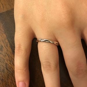 Pandora liquid silver ring