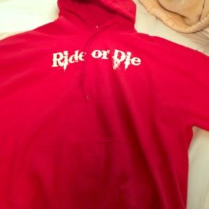 Red hoodie XL