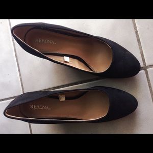 NWOT Merona Suede Wedge Heels