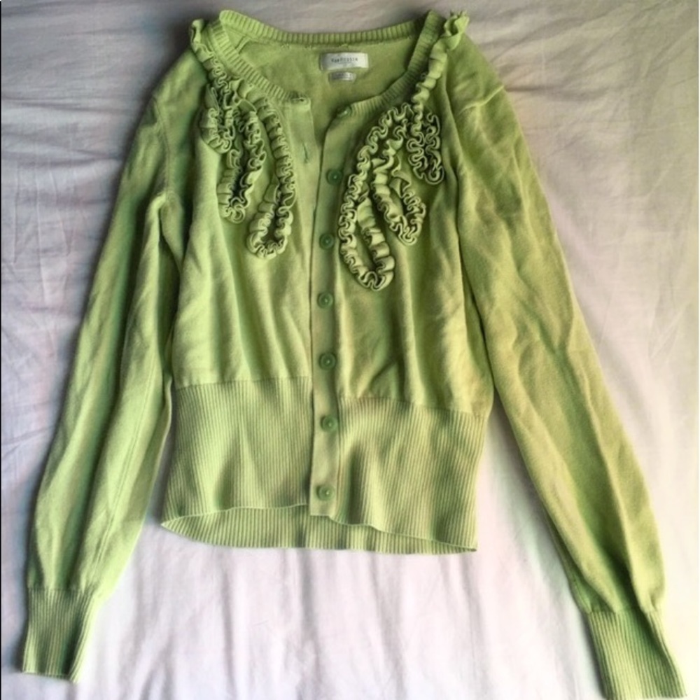 Van Heusen Button Up Green sweater