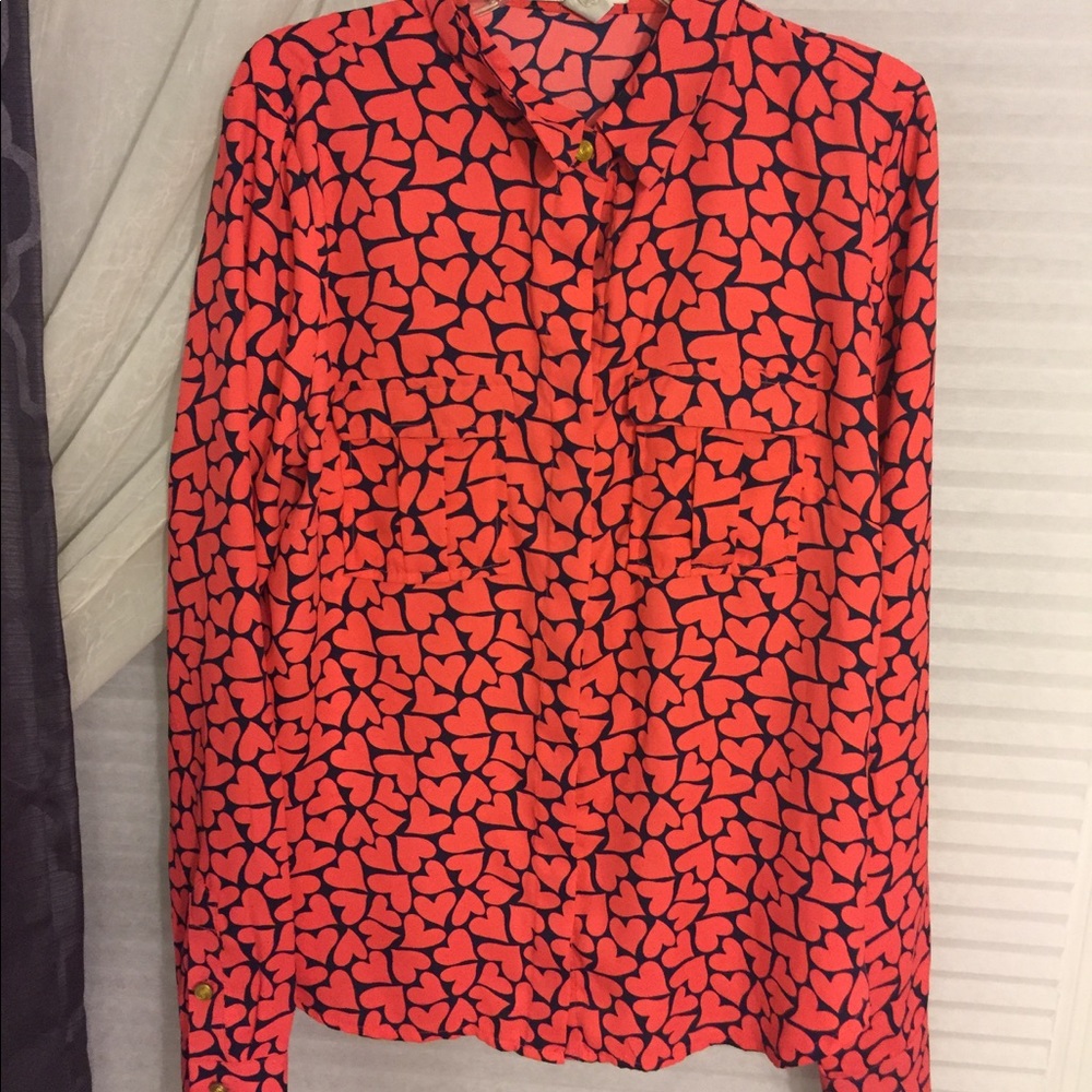 Lovely heart collard shirt from forever 21❤️☺️