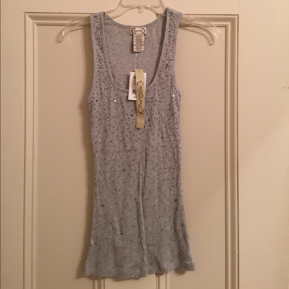 Sparkly long tank top!
