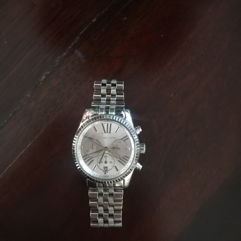 Michael Kors Silver Lexington Watch
