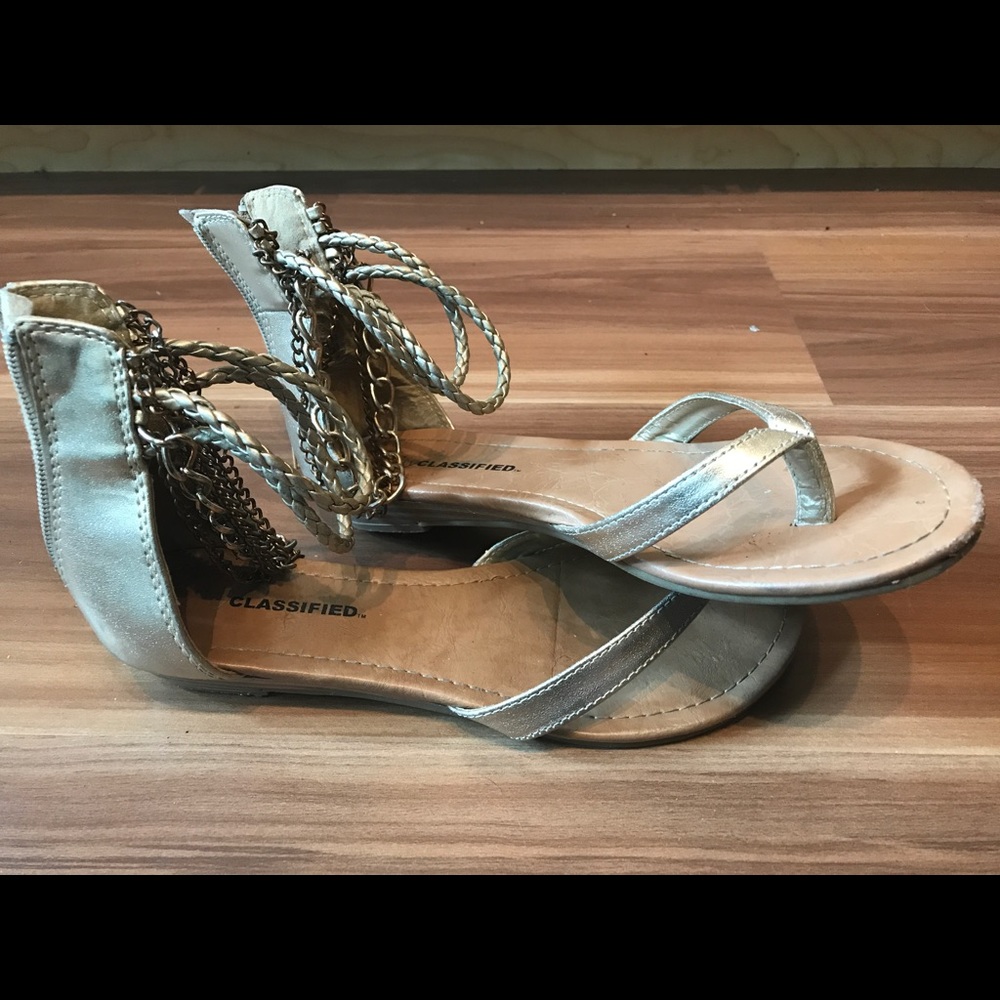 Gold sandals