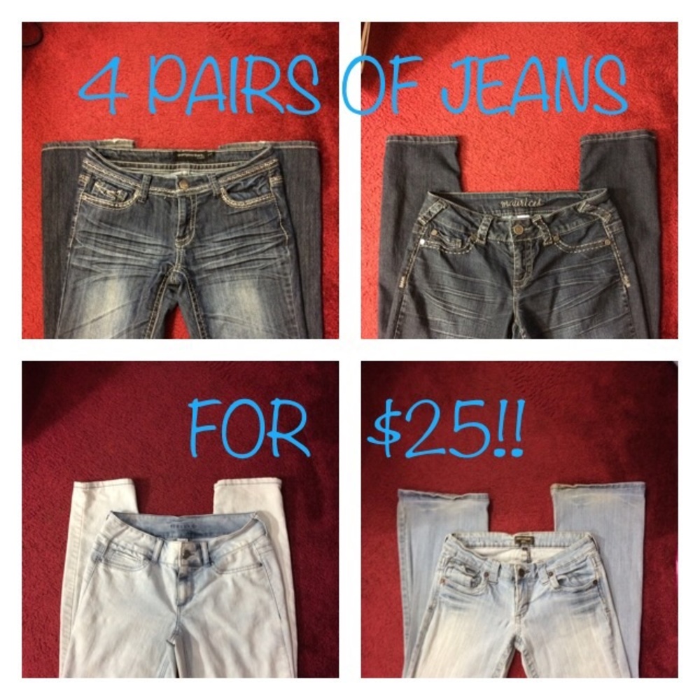 4 pairs of jeans back to school bundle!!👖👖