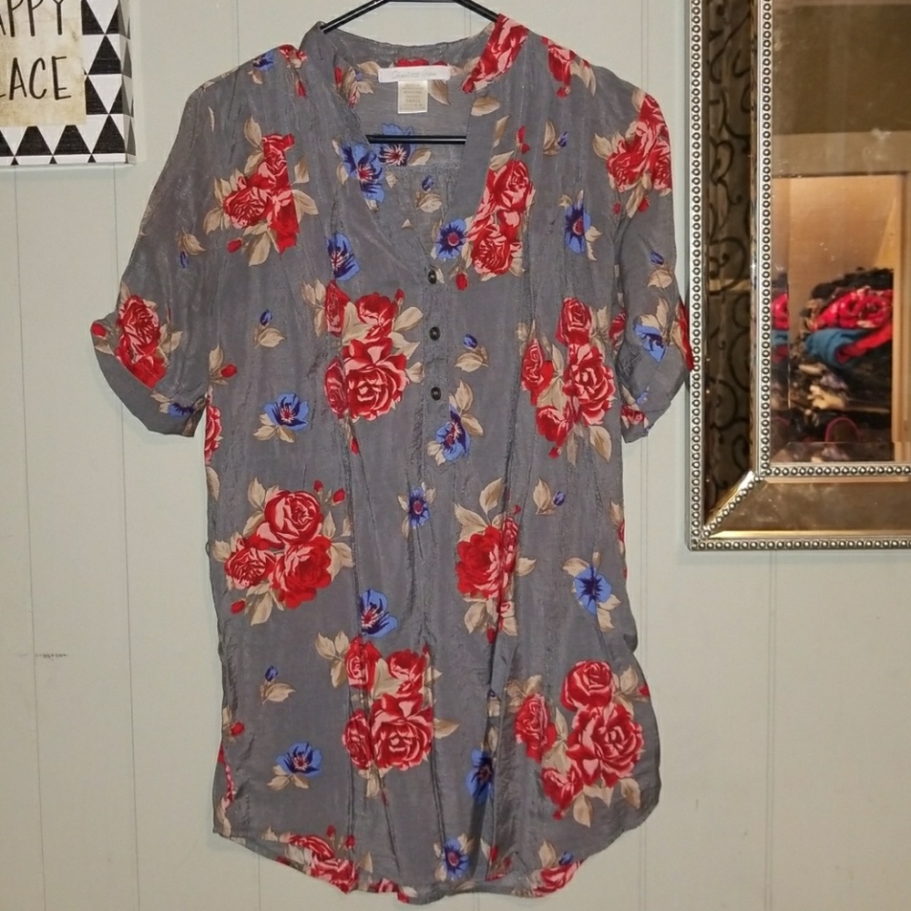 Charlotte Russe floral tunic