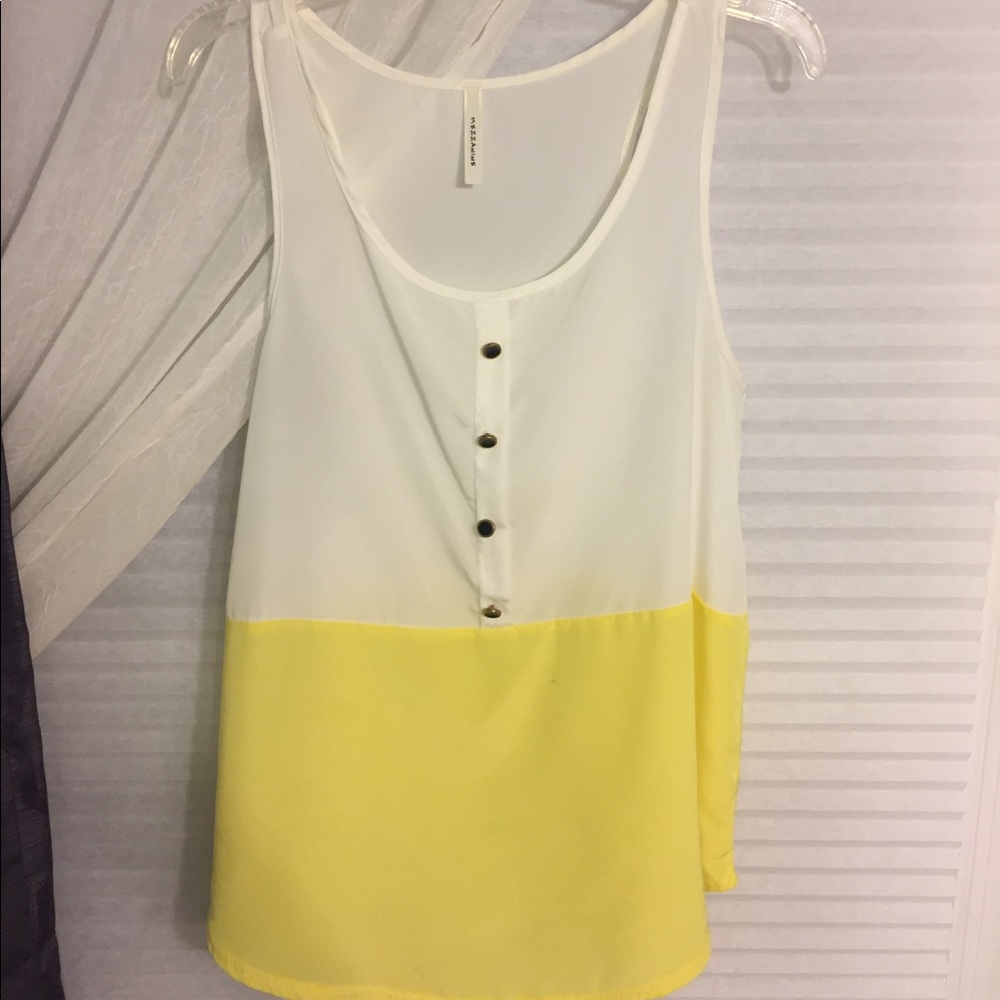 Summer long sunshine yellow tank ☀️