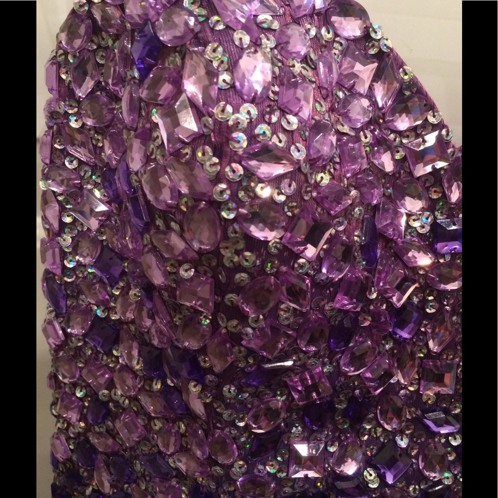NEW Party Time Purple Cocktail Dress NWOT women’s size 2 - Picture 7 of 9