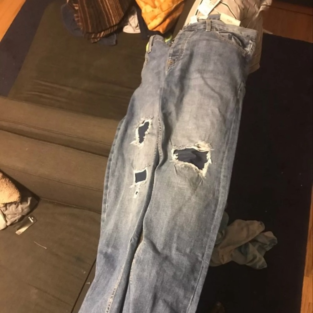 forever 21 jeans slim fit distressed