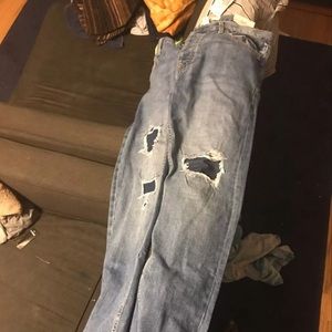 forever 21 jeans slim fit distressed