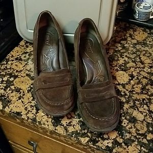 Born brown suede gently used maybe twice