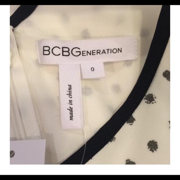 BCBGeneration Polka Dot and Lace Dress - Picture 3 of 3