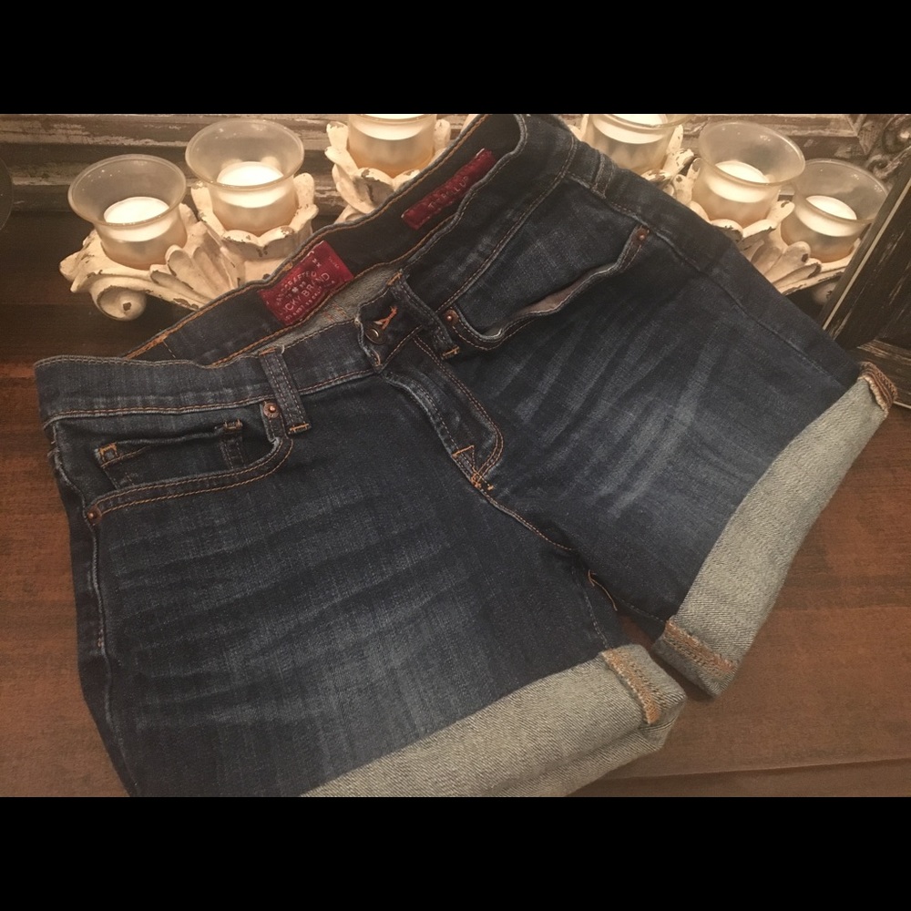 Lucky Brand the Roll Up Jean shorts