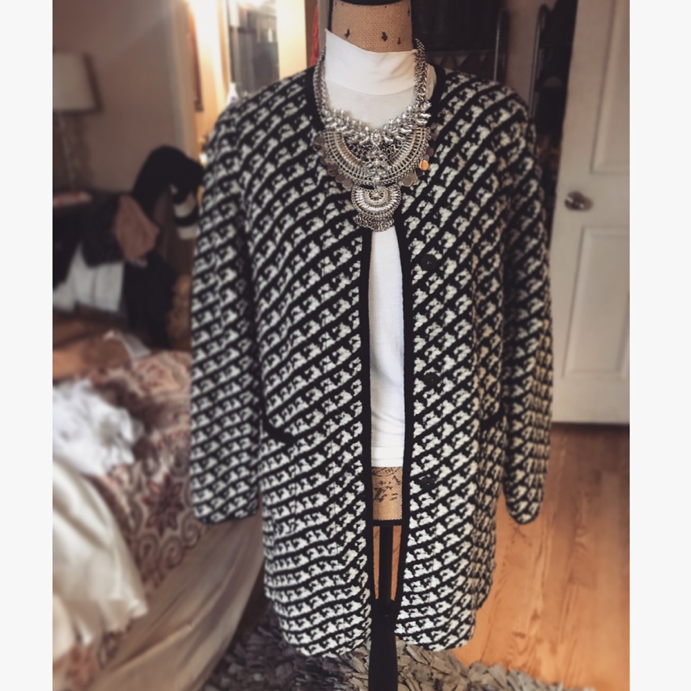 Black and White Coat