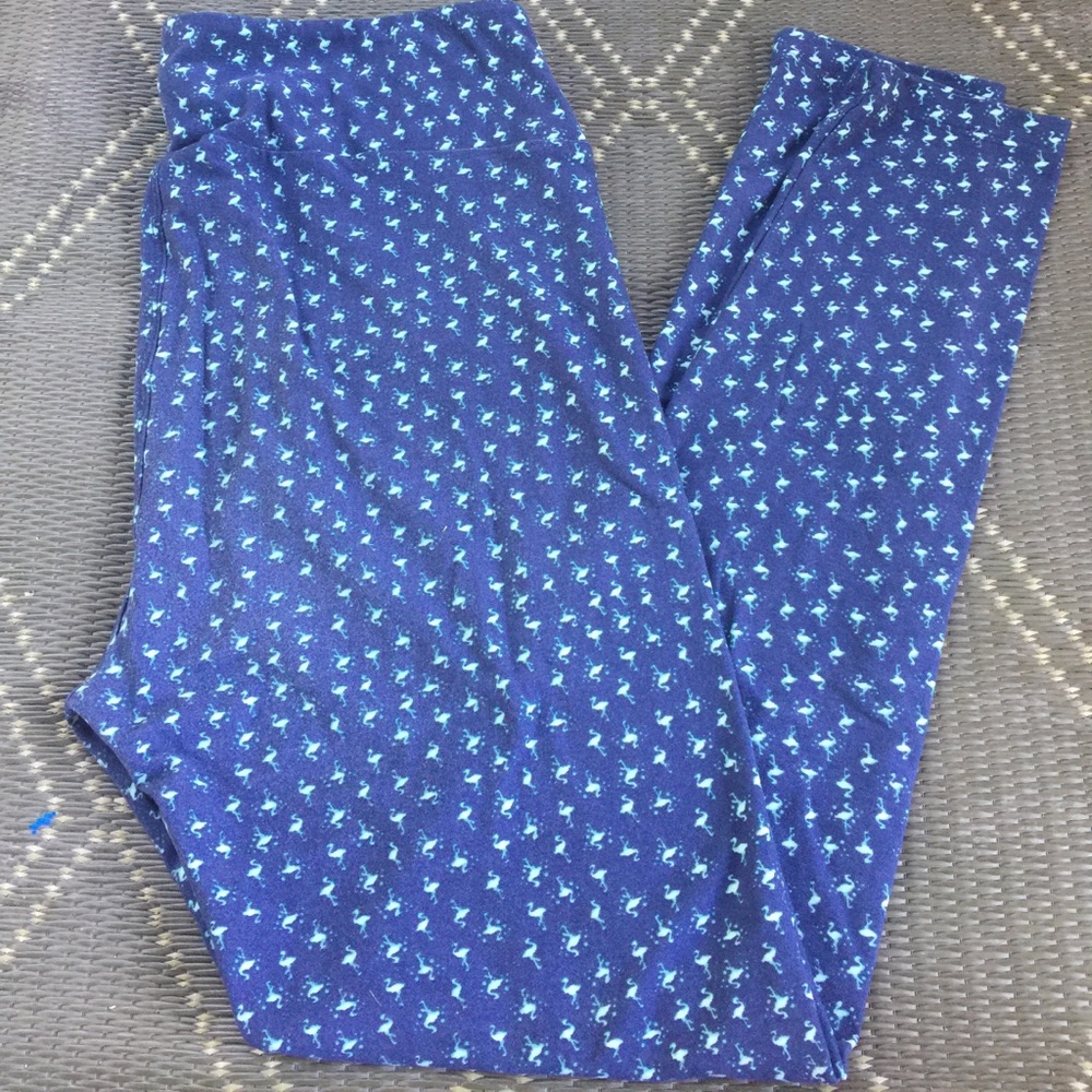LuLaRoe TC Leggings Micro Flamingos